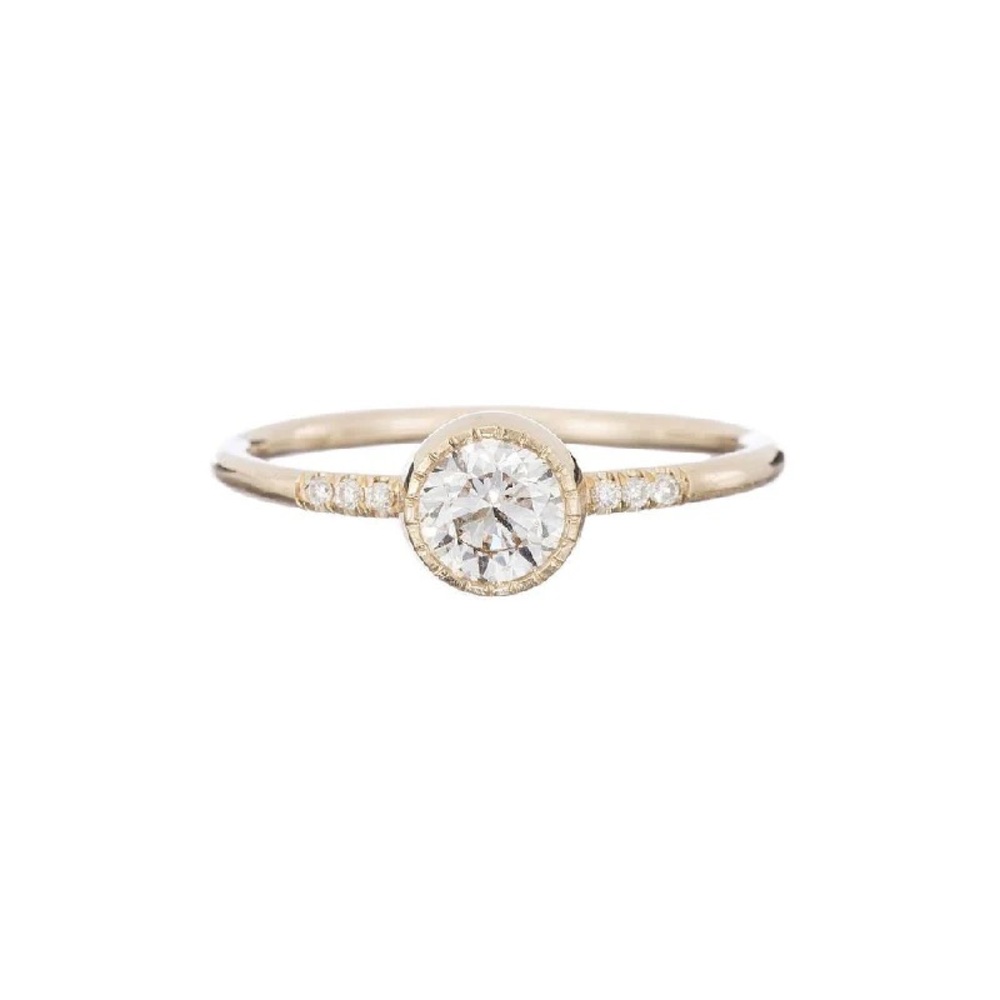 Jennie Kwon Diamond Hope Ring 14k Yellow Gold - Size 6